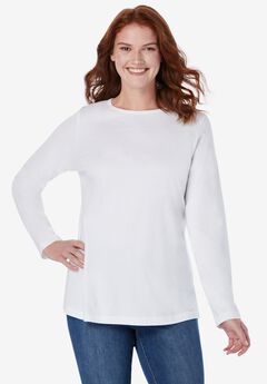 Perfect Long-Sleeve Crewneck Tee