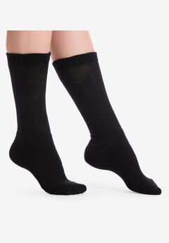 Diabetic Ultra Plush Crew Socks 3-Pack