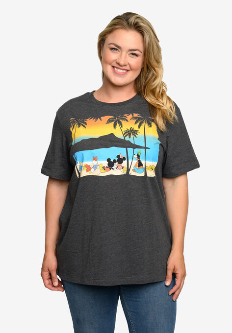 Mickey Mouse & Friends Sunset T-Shirt Charcoal, CHARCOAL GREY, hi-res image number null
