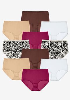 Full Coverage Nylon Brief 10-Pack