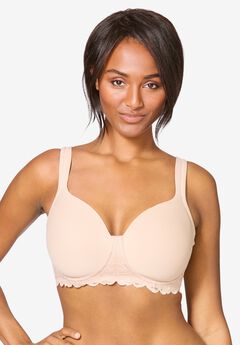 Leading Lady® The Zoey Lace Band Molded Wire Free T-Shirt Bra