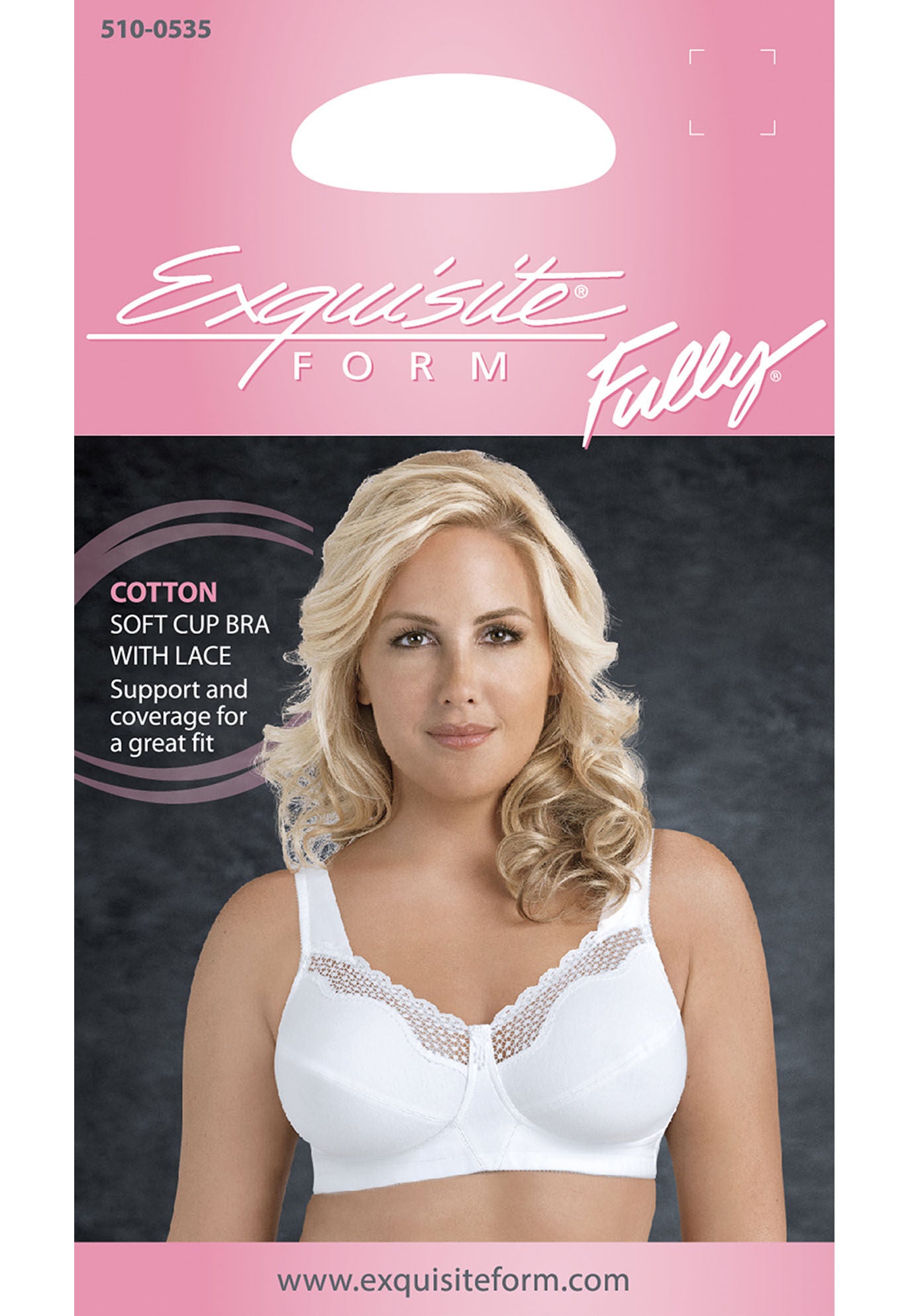 Fully® Cotton Soft Cup Lace Bra, , alternate image number 4