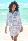 Scallop Lace Cover Up , WHITE, hi-res image number null