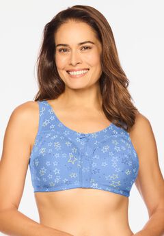 Cotton Back-Close Wireless Bra