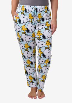 Peanuts Snoopy Pajama Pants Allover Print Sleep Loungewear Bottoms