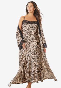 The Luxe Satin Long Peignoir Set