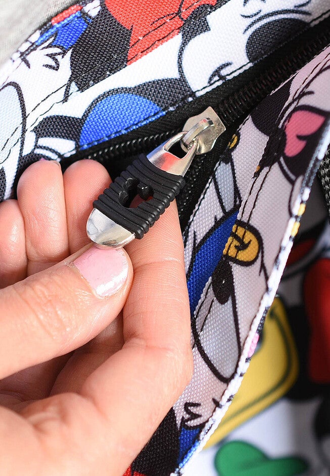 Disney Mickey Mouse Zippered Tote Bag Beach Bag, , alternate image number 3