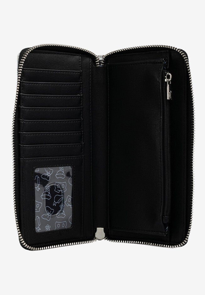 Loungefly x Disney Women's Mickey Minnie Donald Daisy Zip Around Clutch Wallet, , alternate image number 2