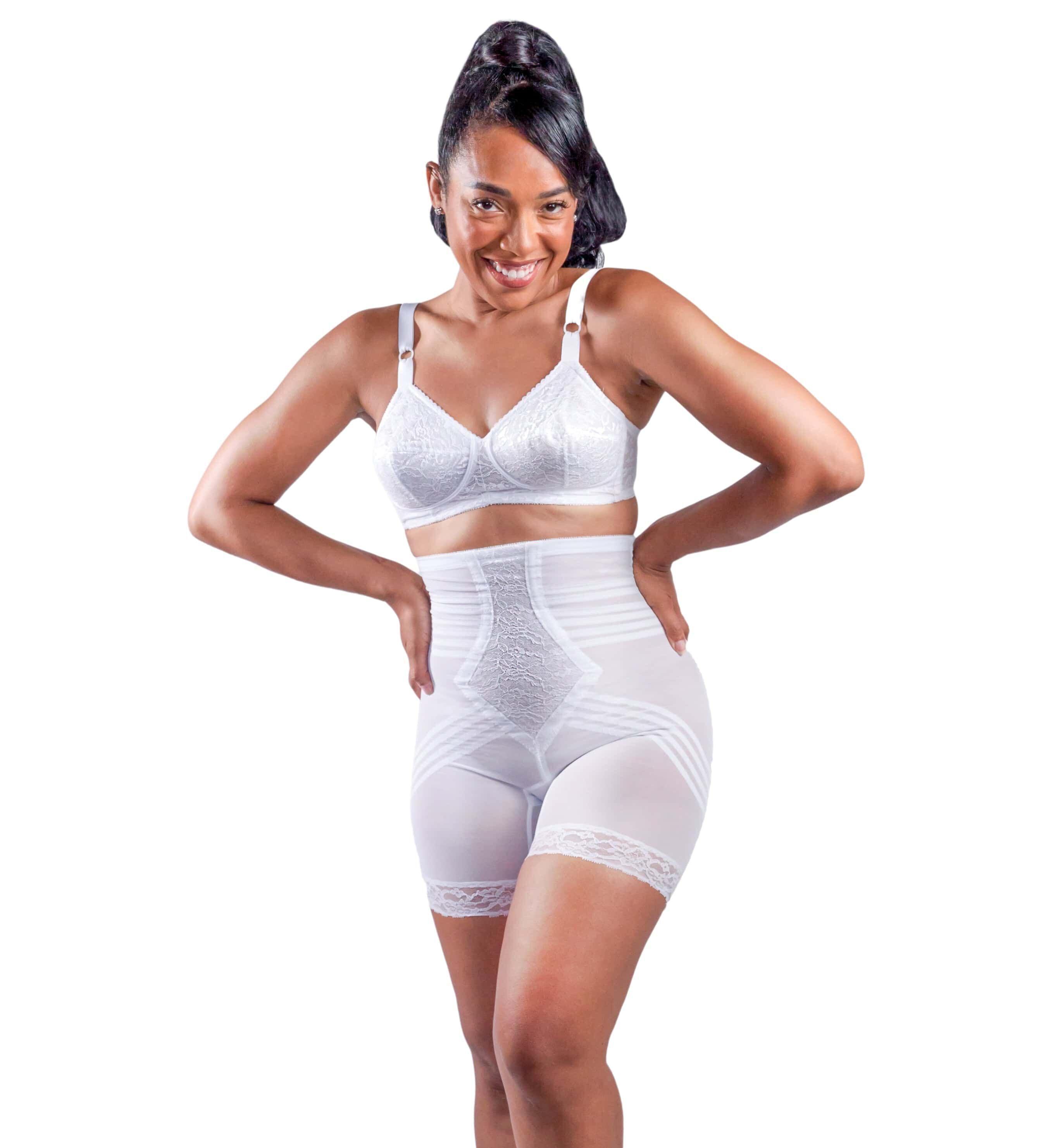 Extra Firm Shaping High Waist Thigh Shaper, WHITE, hi-res image number 0