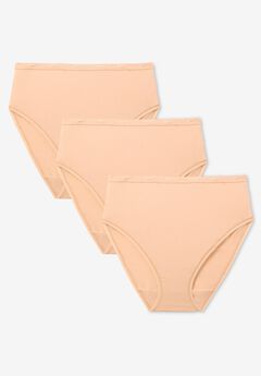 Hi-Cut Cotton/Spandex Panty 3-Pack