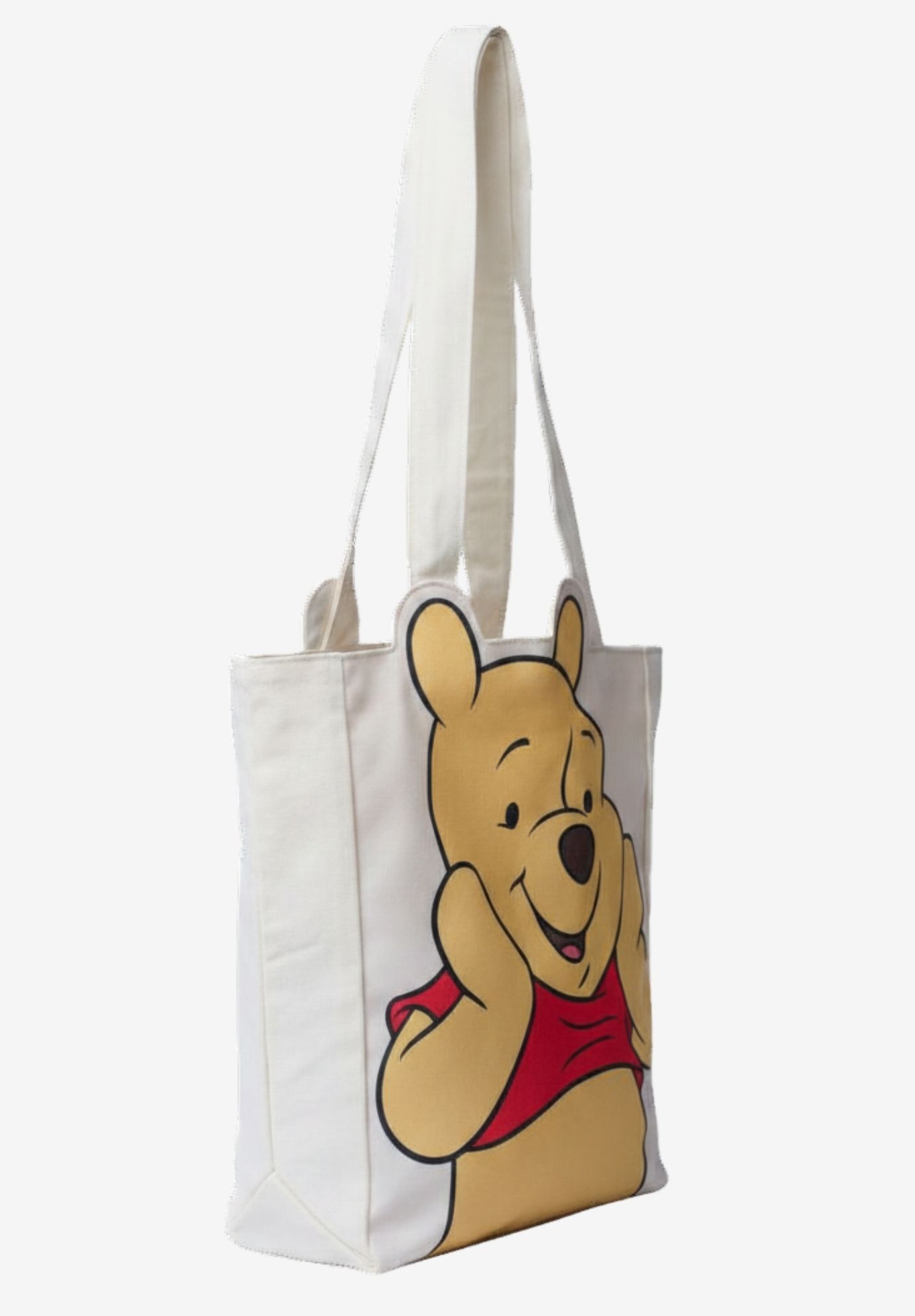 Disney Winnie the Pooh Die-Cut Canvas Tote Bag with Shaped Top, BEIGE, alternate image number 2