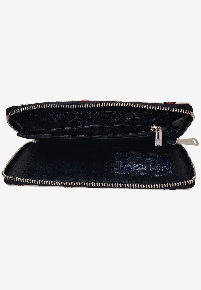 Loungefly x Disney Women's Mickey Minnie Donald Daisy Zip Around Clutch Wallet, , alternate image number 3