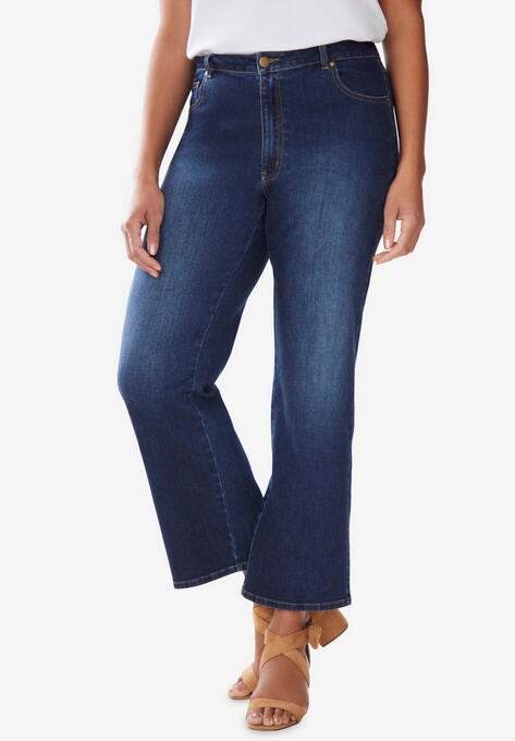 Crop Wide-Leg Jean, MIDNIGHT SANDED, hi-res image number null