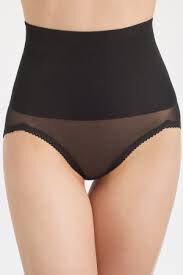 High Waist Light to Moderate Shaping Panty Brief, BLACK, hi-res image number 0