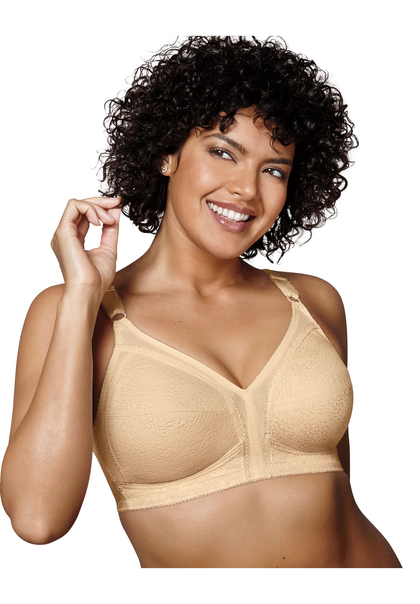 18 Hour Sensational Support Wirefree Bra (20/27), BEIGE, hi-res image number 0