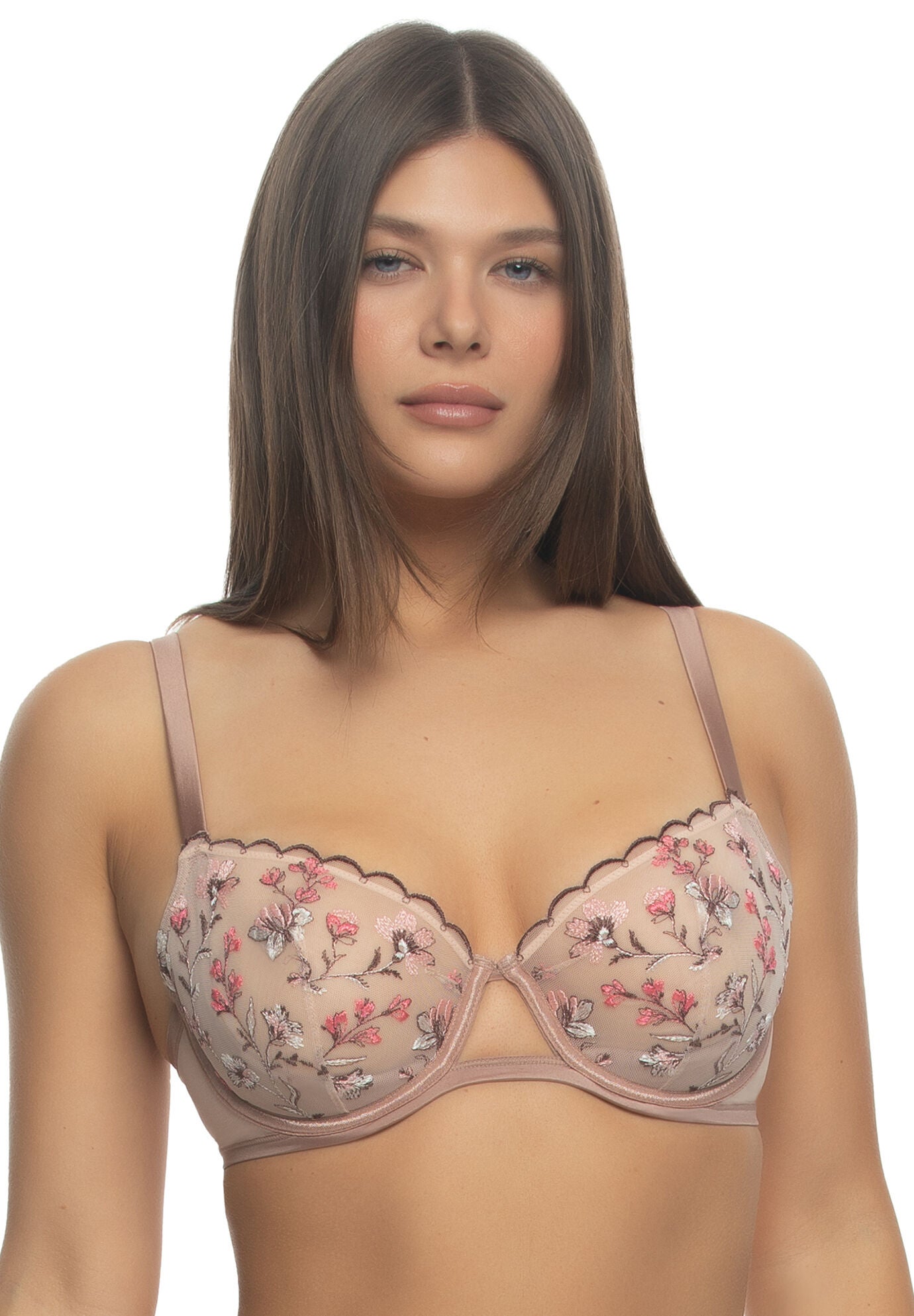 Allure Unlined Emroidered Bra, ROSE GLASS RSG, hi-res image number 0