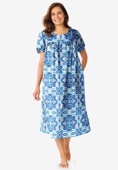 Short Print Shirred Lounger