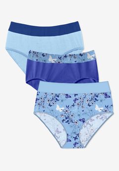 Full Coverage Stretch Cotton Color Block Brief 3-Pack