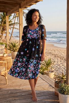 Mixed Print Short Lounger
