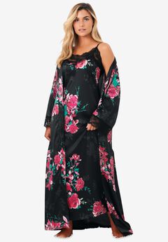 The Luxe Satin Long Peignoir Set