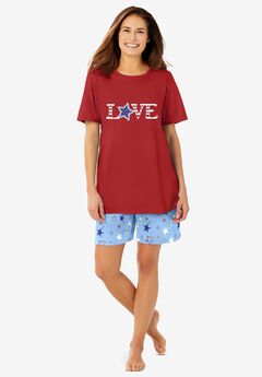 Plus Size Cotton Sleep Shorts