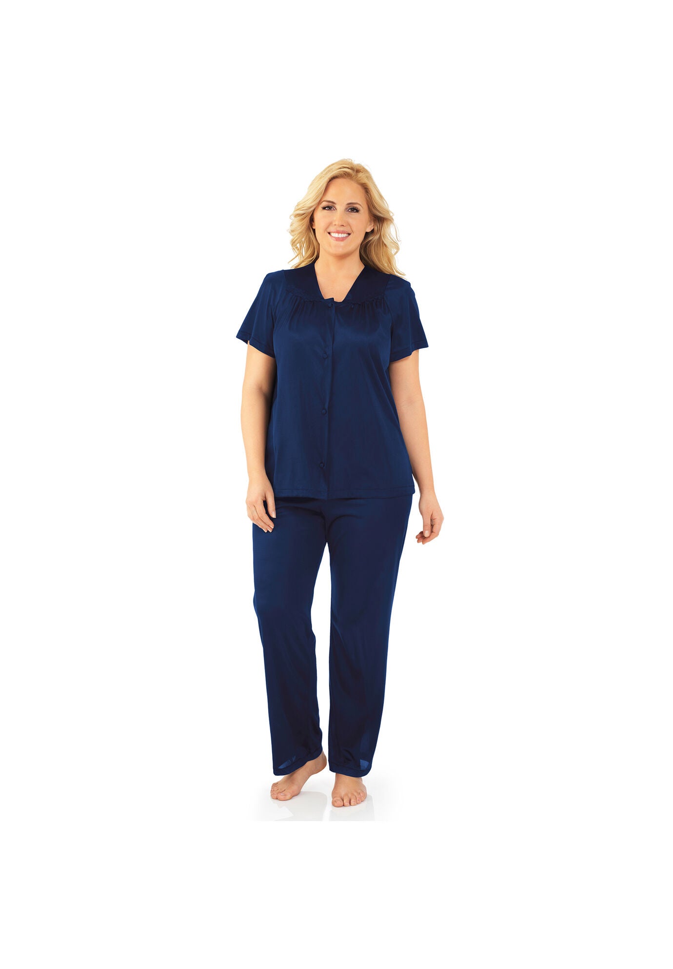 Short Sleeve Pajama, NAVY, hi-res image number 0