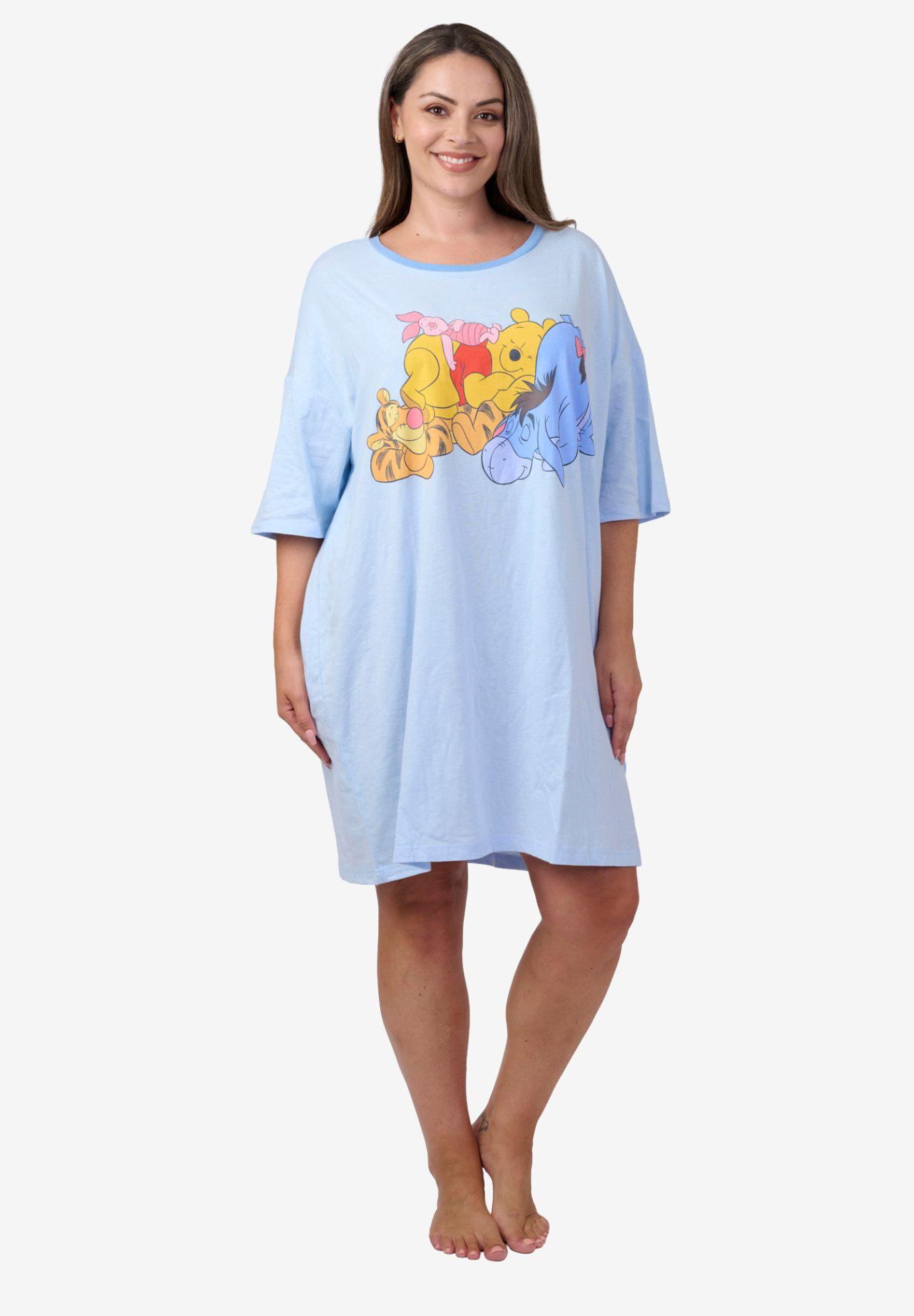 Disney Winnie the Pooh and Friends Sleep Shirt Nightgown Pajamas Sleepwear, BLUE, alternate image number 2