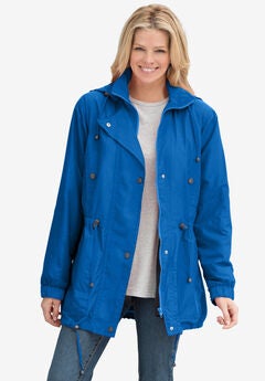 Taslon® Anorak Jacket with Removable Fleece Lining