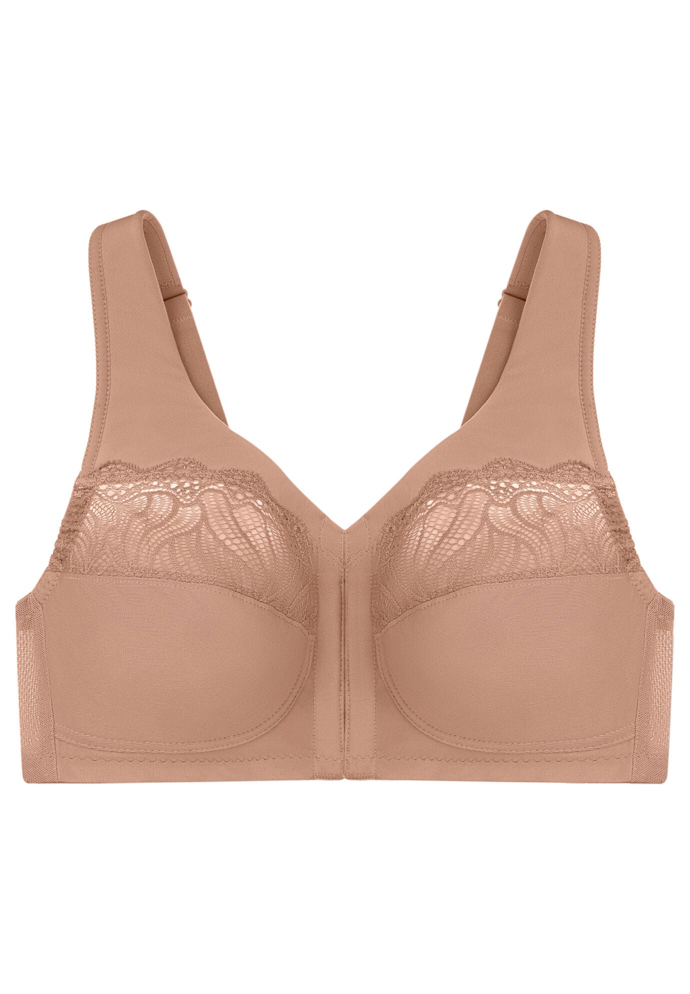 Full Figure Plus Size MagicLift Natural Shape Front-Close Bra Wirefree 1210, , alternate image number 6