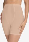 High-waist mesh long leg shaper, NUDE, hi-res image number null