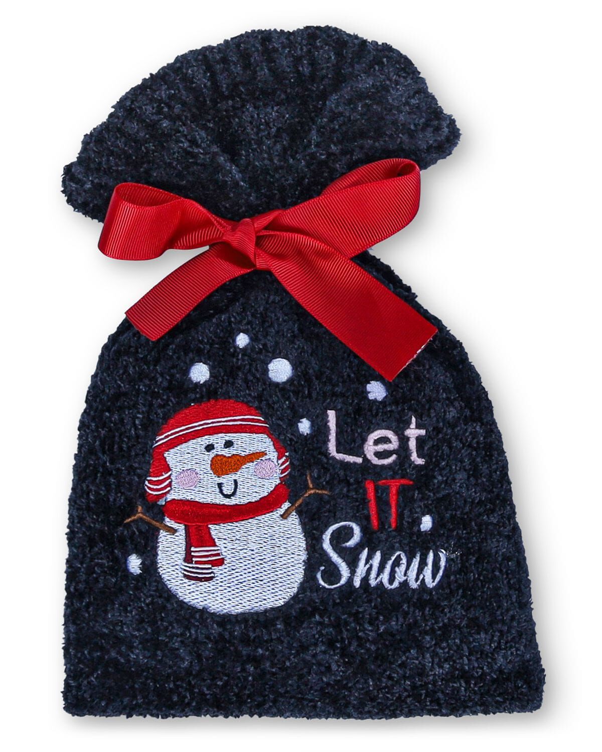 Women's Let It Snow Cozy Sock & Gift Set, BLACK, alternate image number 5