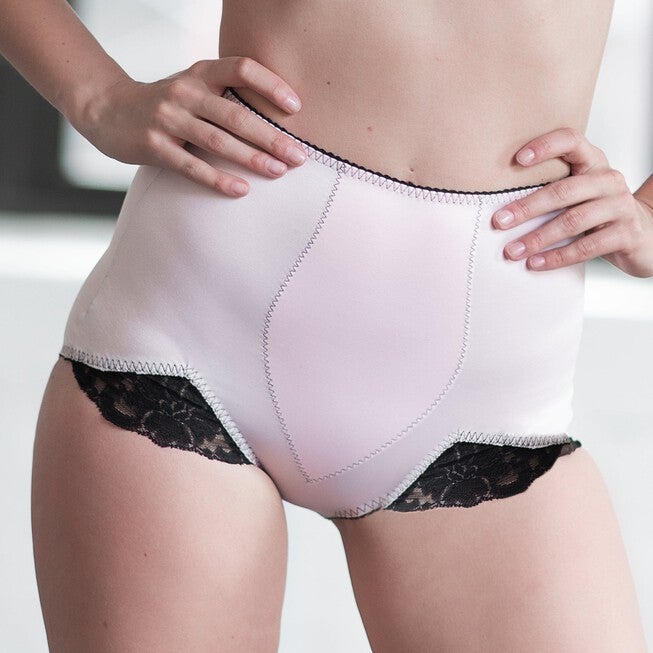 Light Shaping Panty with comfort V Leg lace design, PINK, hi-res image number 0
