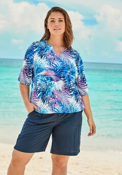 Three-Quarter Sleeve Swim Tee