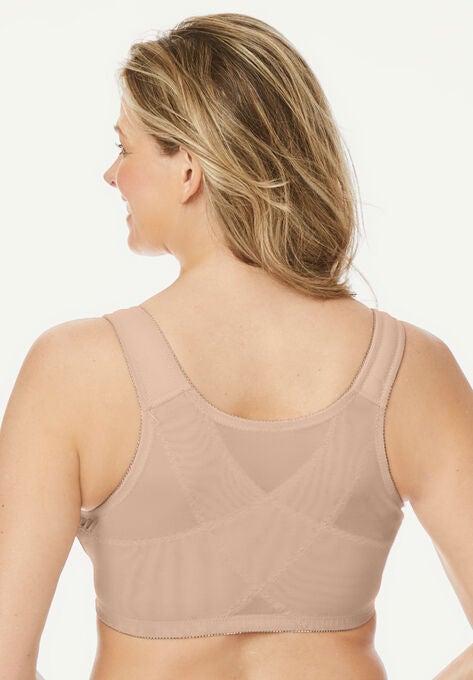 Front-Close Embroidered Wireless Posture Bra, , on-hover image number null