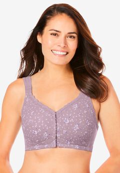 Front-Close Cotton Wireless Posture Bra