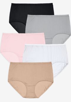 5-Pack Classic Silky Nylon Brief