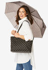 Umbrella and Tote Set, BLACK POLKA DOTS, hi-res image number null