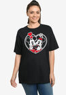 Disney Mickey and Minnie Mouse Heart Hugs Short Sleeve T-Shirt, BLACK, hi-res image number null