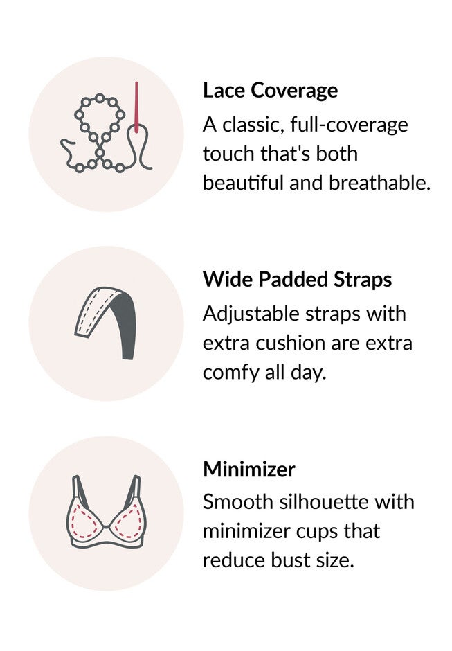 Full Figure Plus Size Magiclift Minimizer Bra Wirefree #1003 Bra, , alternate image number 4