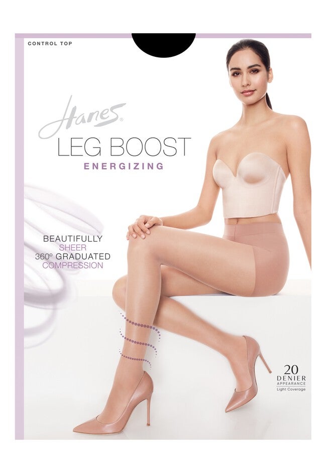 Leg Boost Energizing Pantyhose, JET, hi-res image number 0