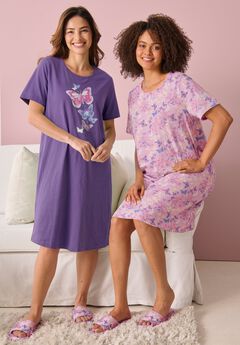 2-Pack Short-Sleeve Sleepshirt