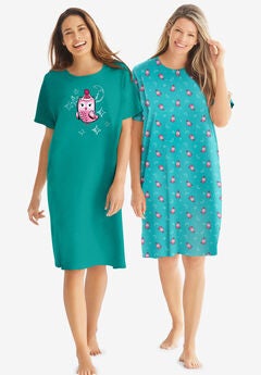 2-Pack Short-Sleeve Sleepshirt