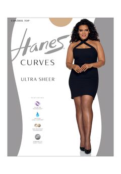 Curves Ultra Sheer Control Top Legwear