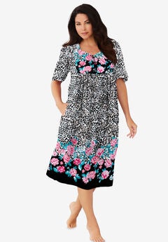 Mixed Print Short Lounger