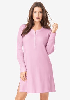 Thermal Henley Sleepshirt