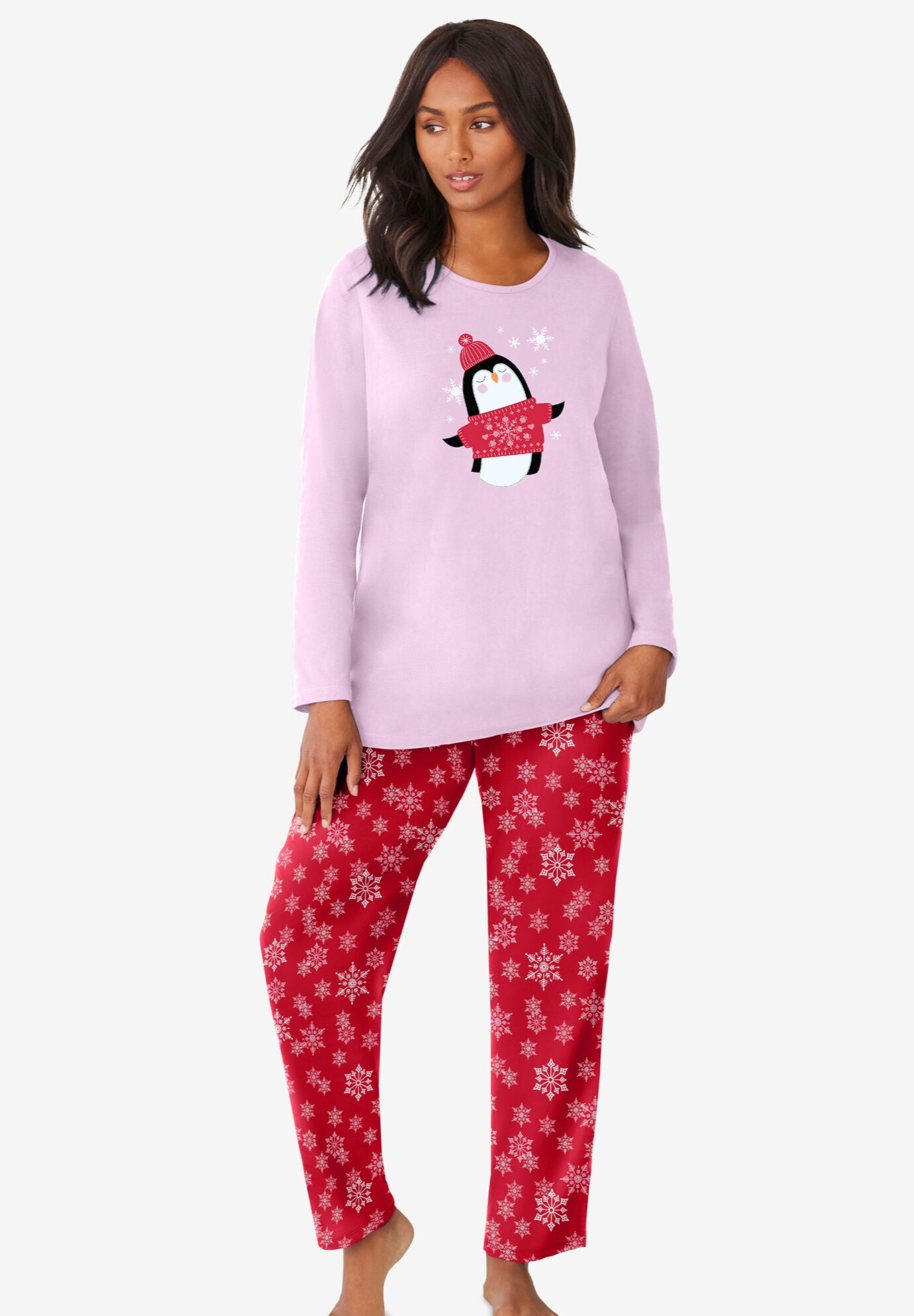Long Sleeve Knit PJ Set Roaman s