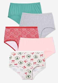 Full Coverage Stretch Cotton Brief 5-Pack
