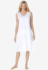 Lace-Trim Slip, WHITE, hi-res image number null