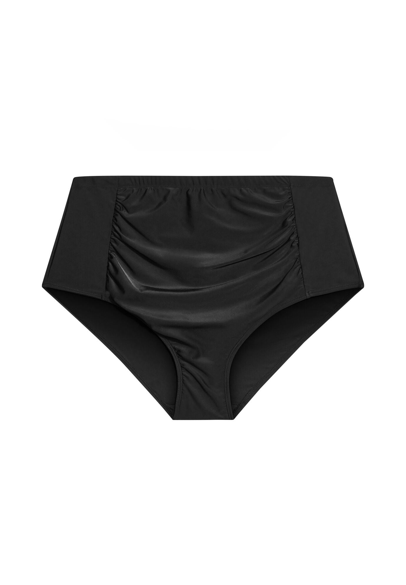 Hi Waist Swim Brief, BLACK, alternate image number 2