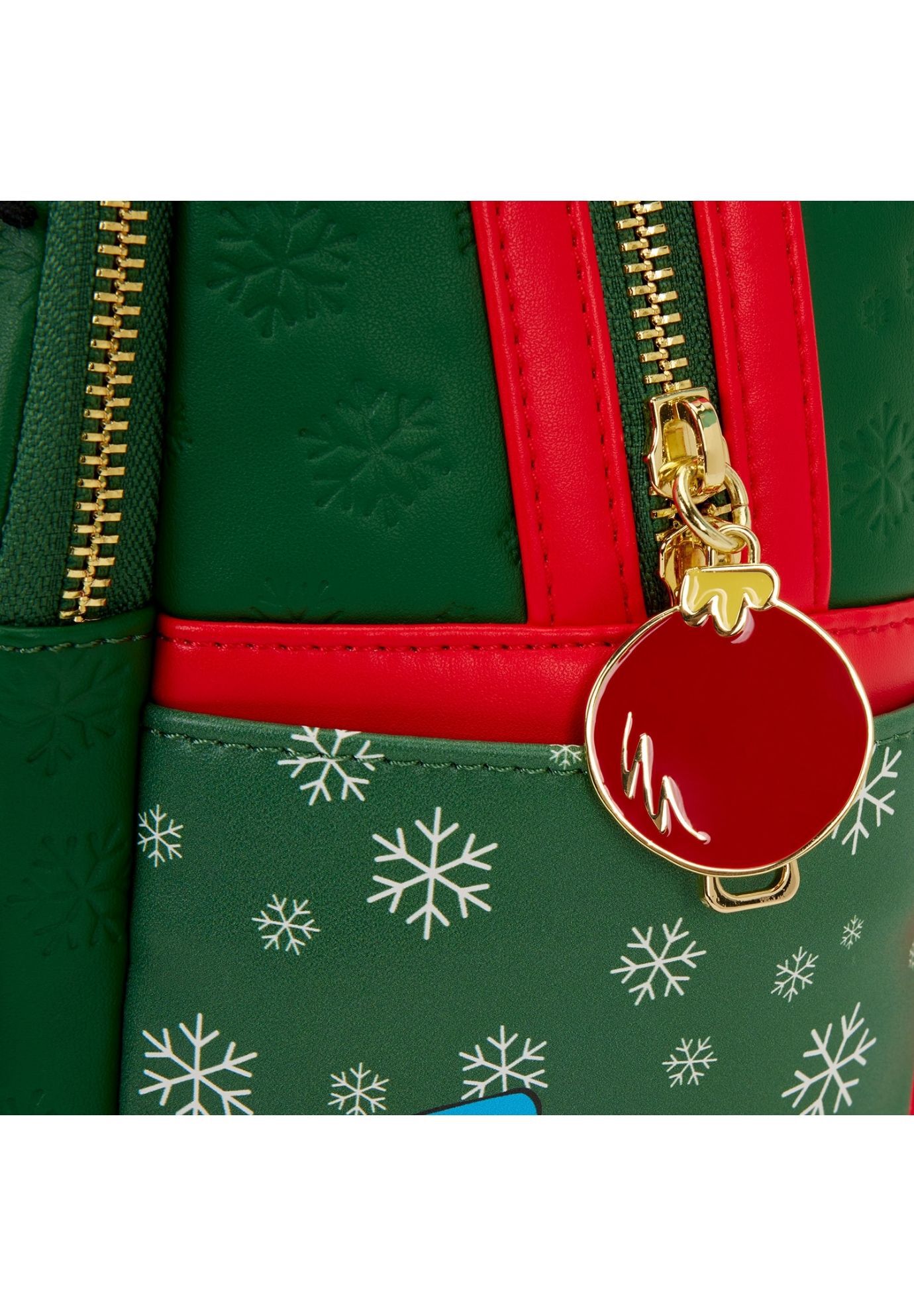 Loungefly x Dr. Seuss How the Grinch Stole Christmas! Tree Light Up Plush Mini Backpack, GREEN, alternate image number 5